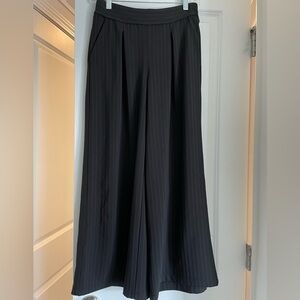 Max Studio wide-leg pull-on pinstripe pants